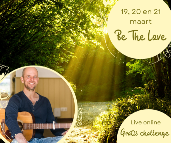 Be the Love – Gratis challenge – 19, 20 en 21 maart 2024 met Jasper Merle